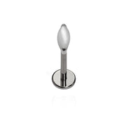 Moonstone Marquise Flat Back Stud