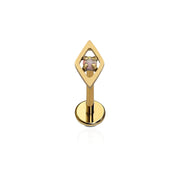 Mini Opal Hallmark Flat Back Stud