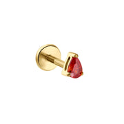 Orange Soda Drop Flat Back Stud