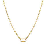 Carabiner Clasp Charm Necklace