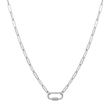 Carabiner Clasp Charm Necklace
