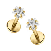 Lucky Star Flat Back Stud
