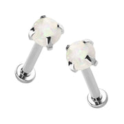 Opal 3mm Flat Back Stud