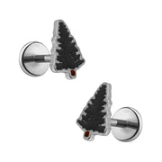 Camp Pine Enamel Flat Back Stud