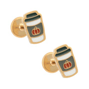 Fall Drink (PSL) Enamel Flat Back Stud