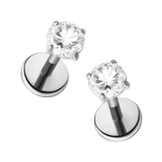 Solitaire 3mm Flat Back Stud