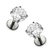 Solitaire 5mm Flat Back Stud