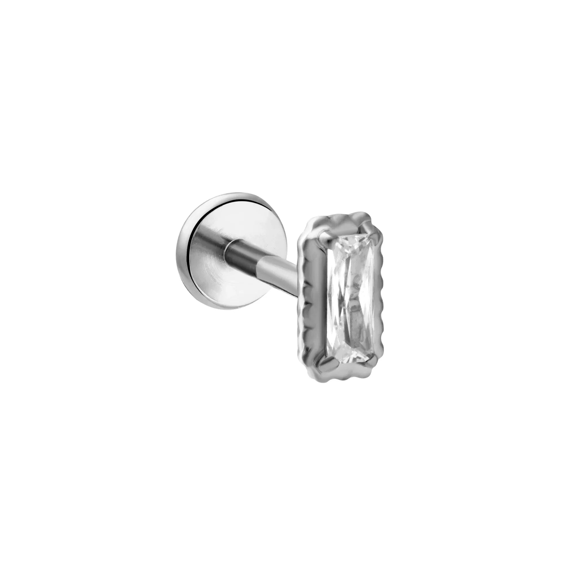 Postage Stamp Flat Back Stud
