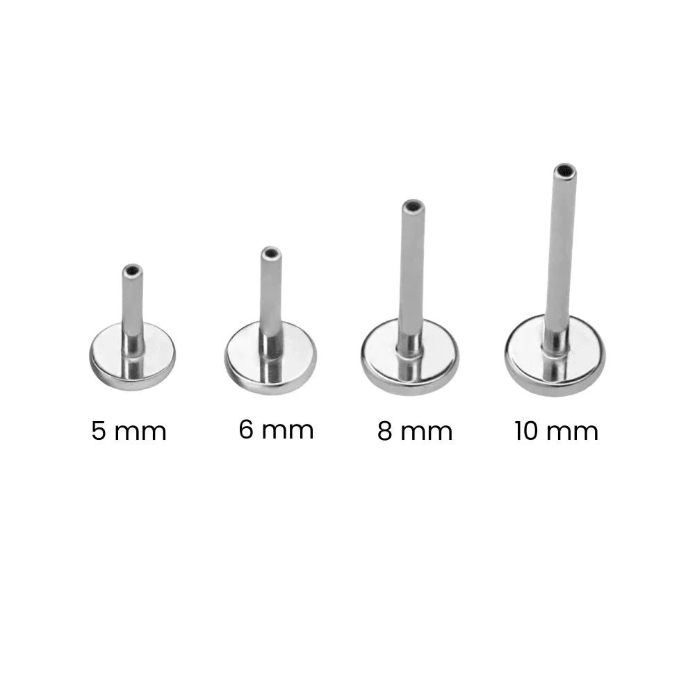 18 Gauge Flat Back Earring Post (Choose a Length)
