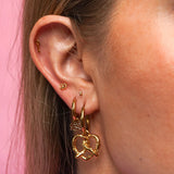 Pretzel Hoop Charm