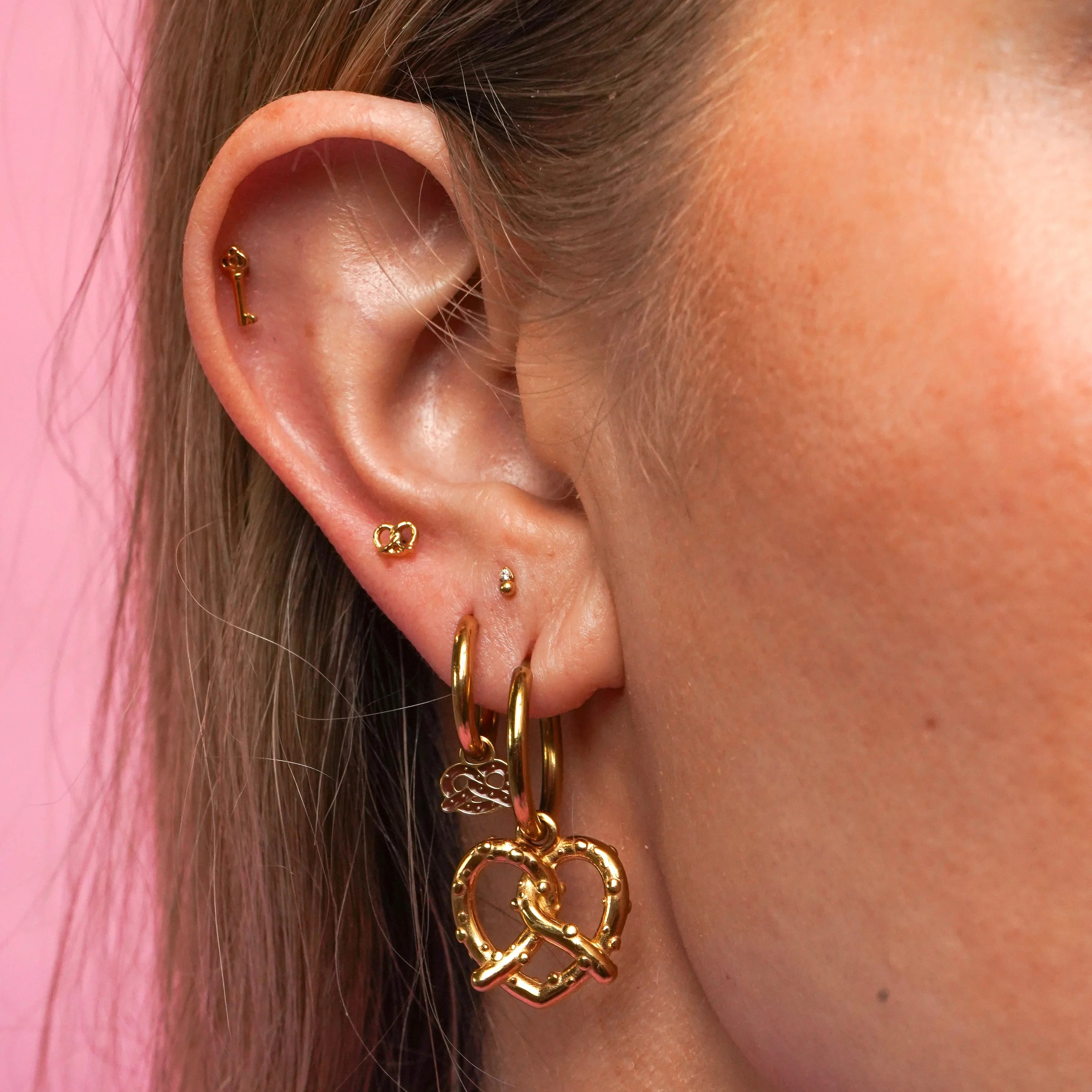 Pretzel Hoop Charm