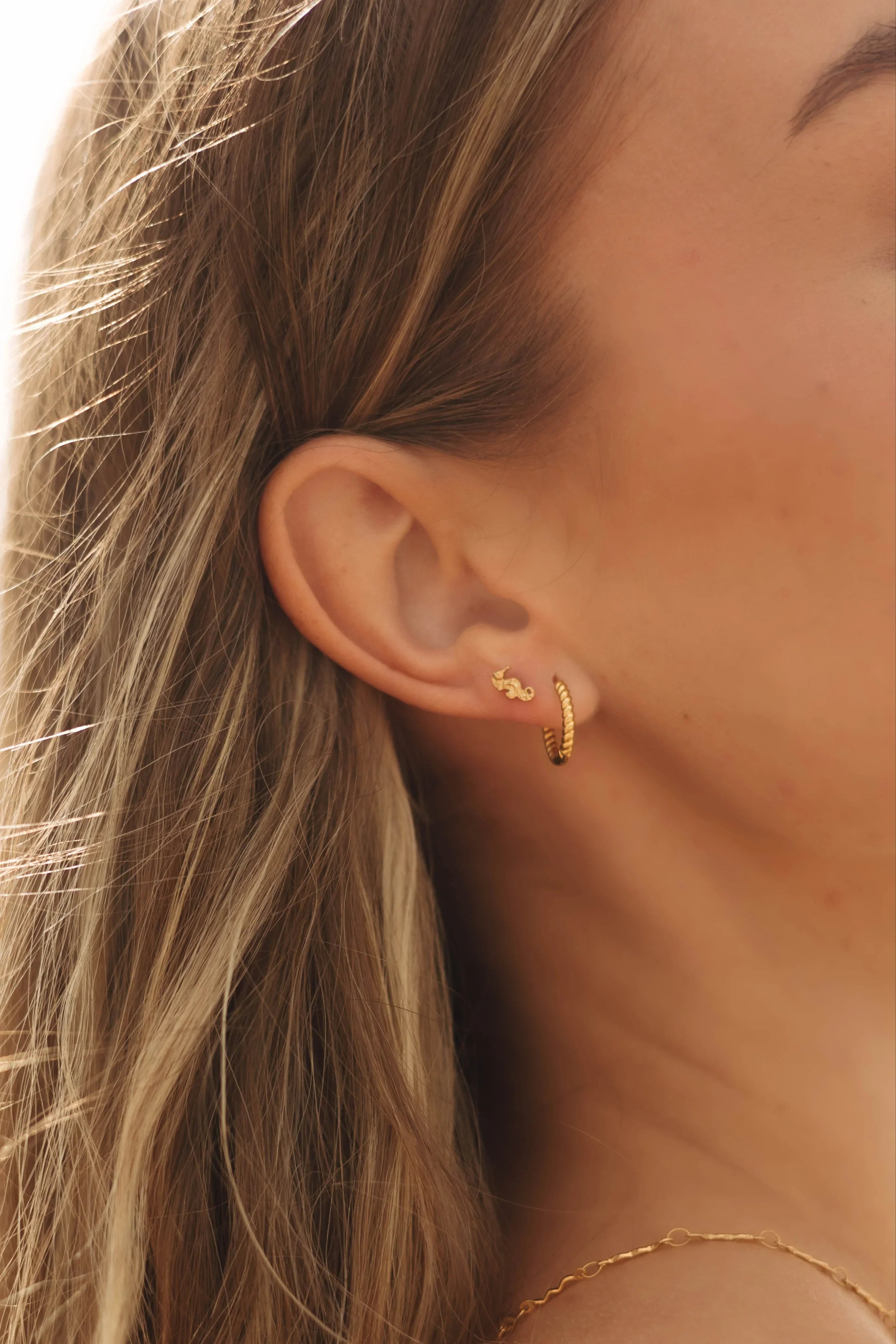 Seahorse Flat Back Stud