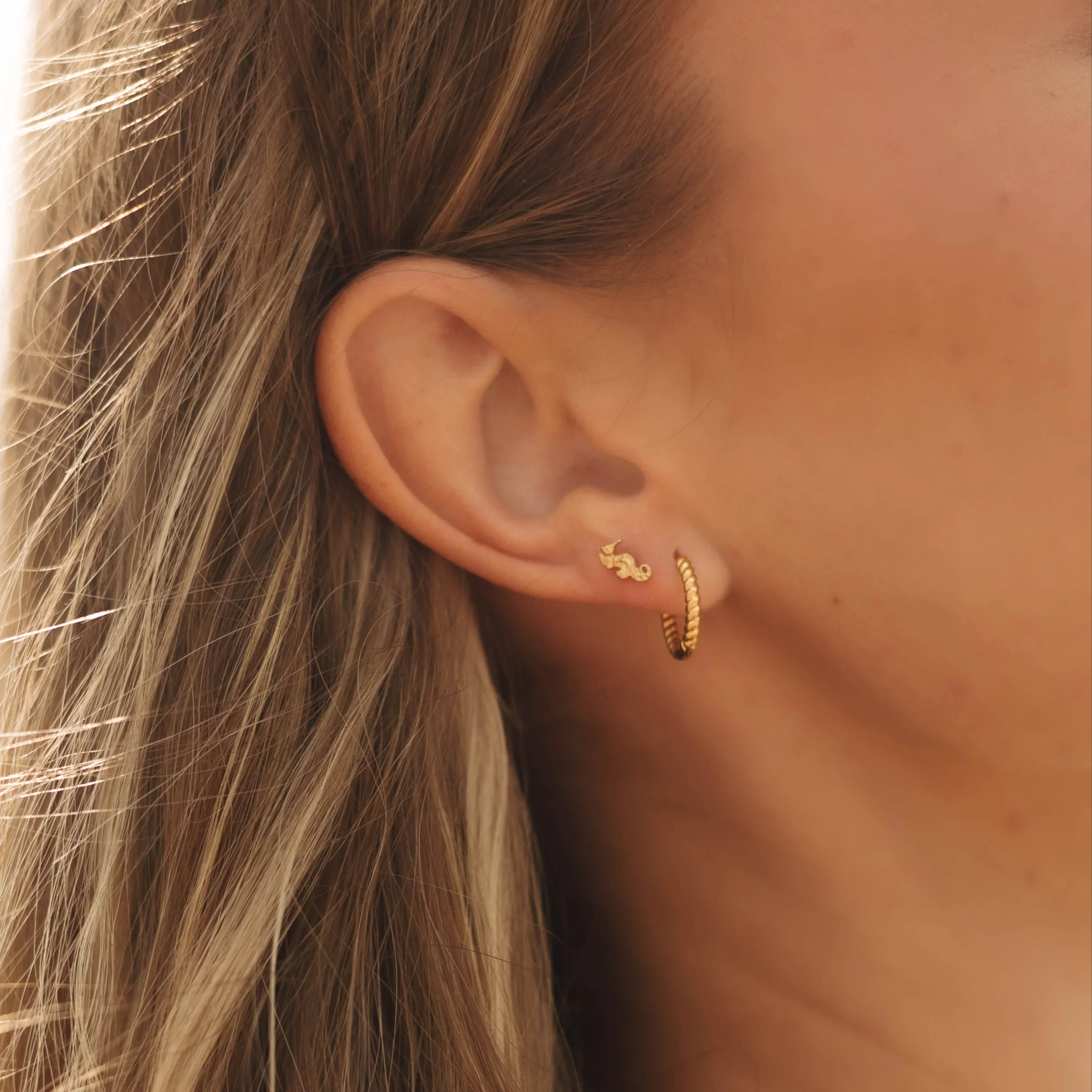 Seahorse Flat Back Stud