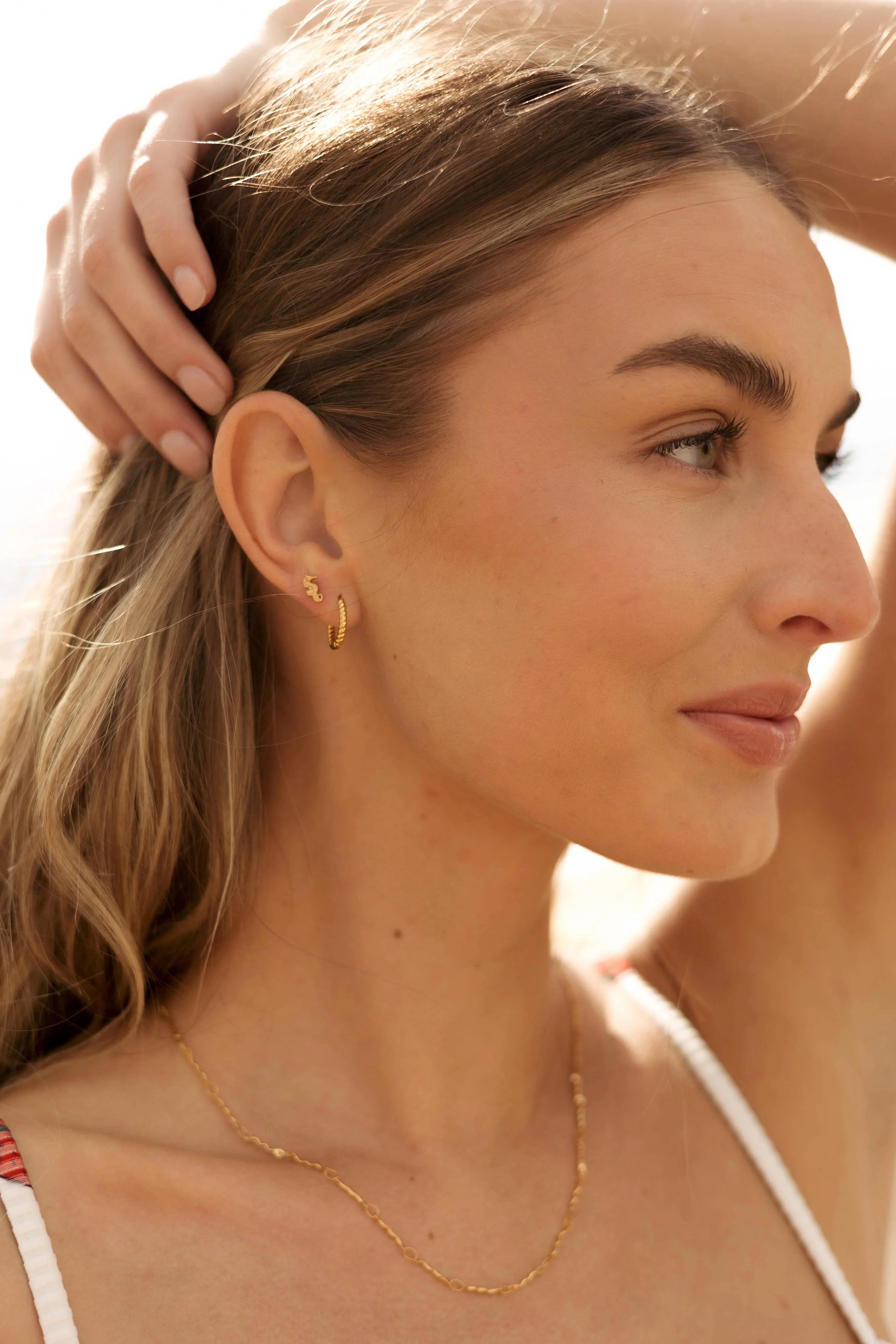 Seahorse Flat Back Stud