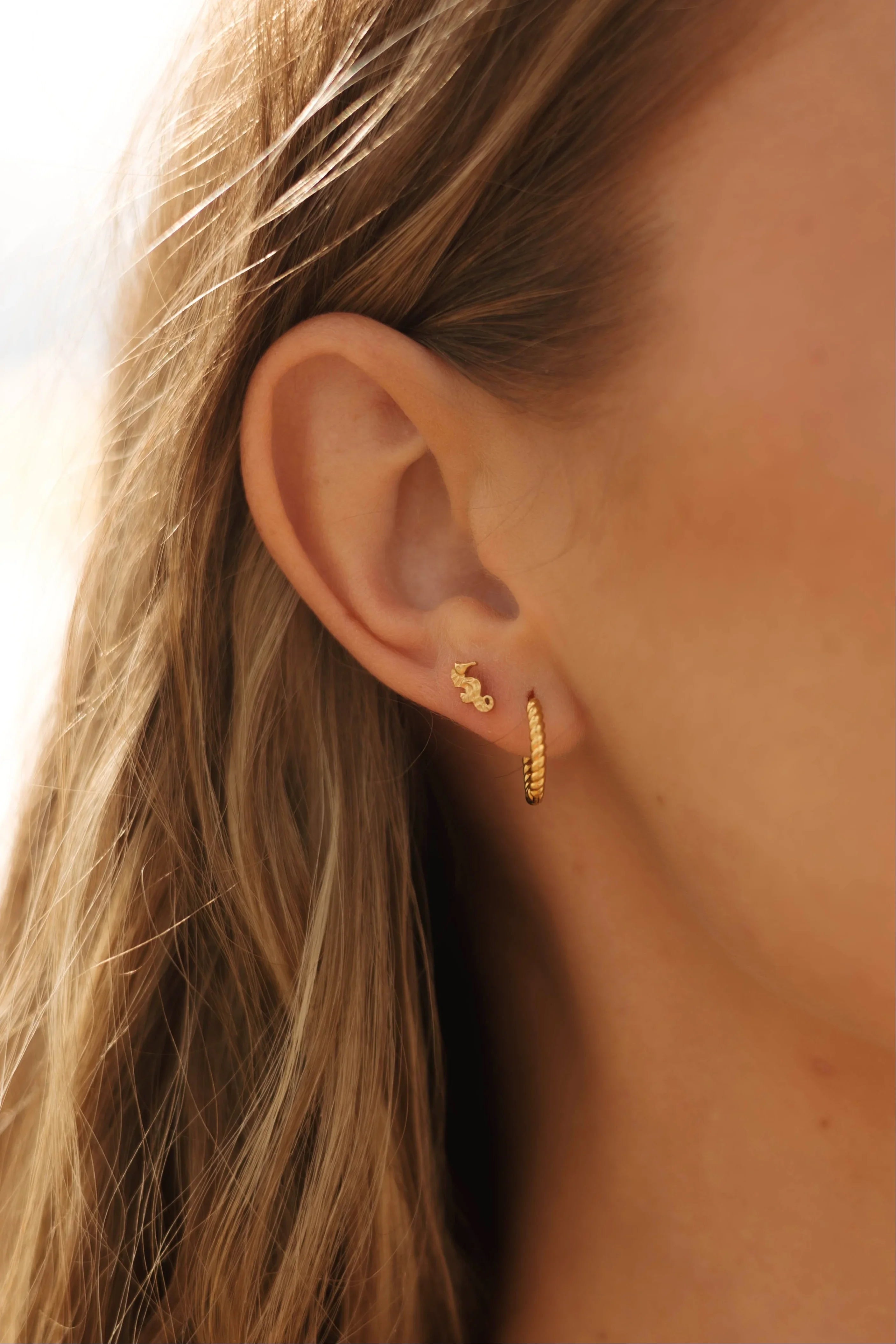 Seahorse Flat Back Stud