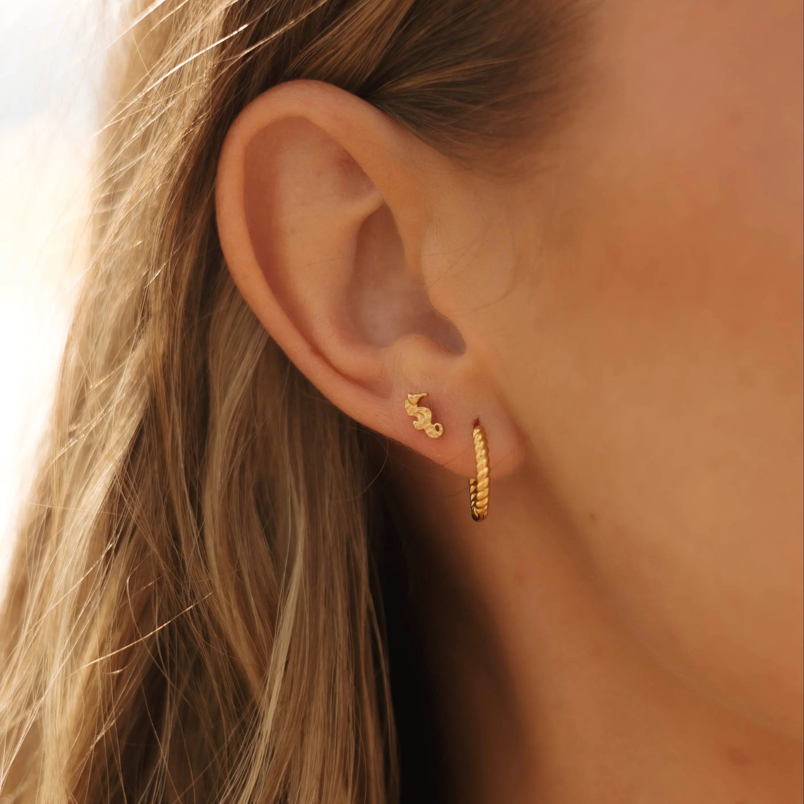Seahorse Flat Back Stud