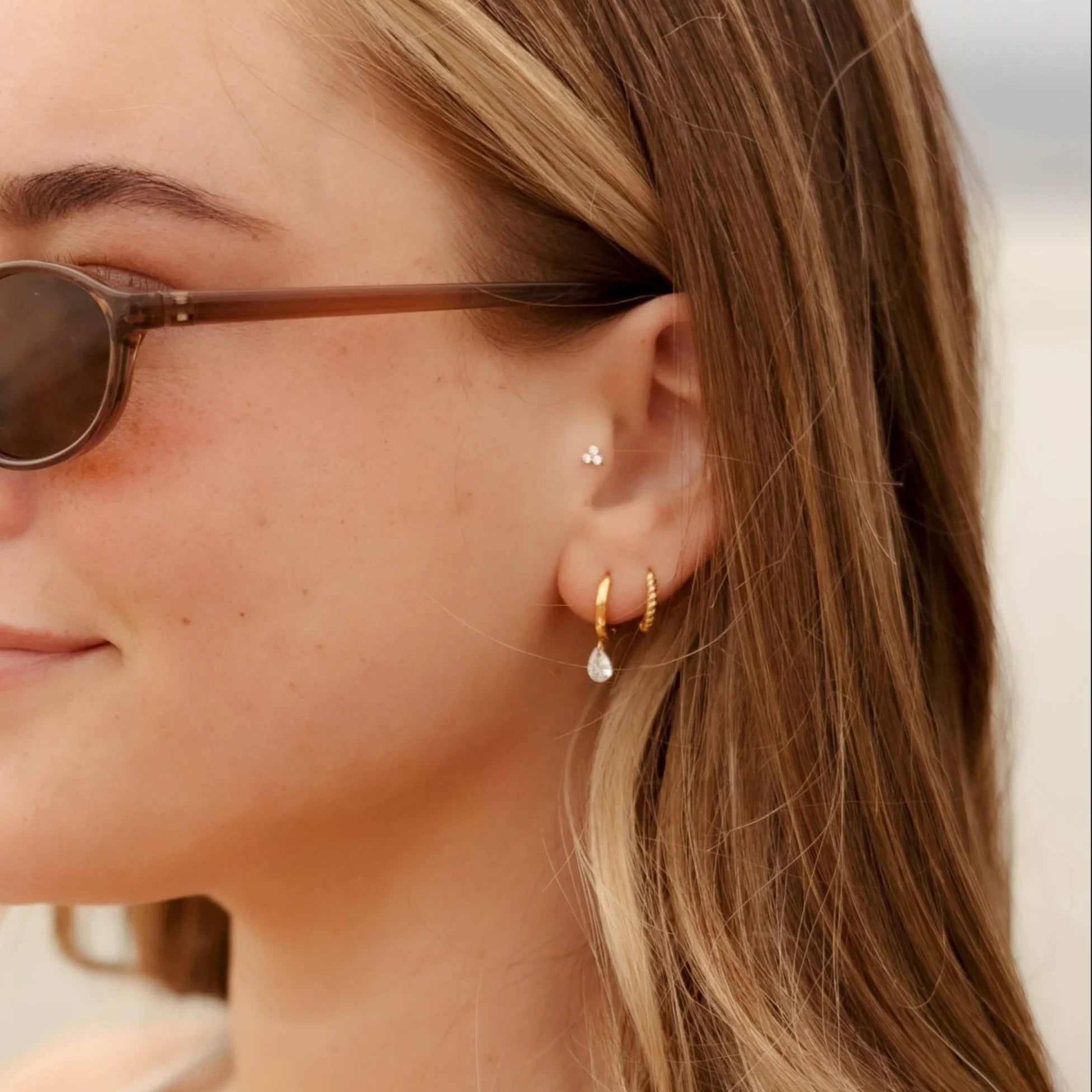 Saltwater Titanium Hoops