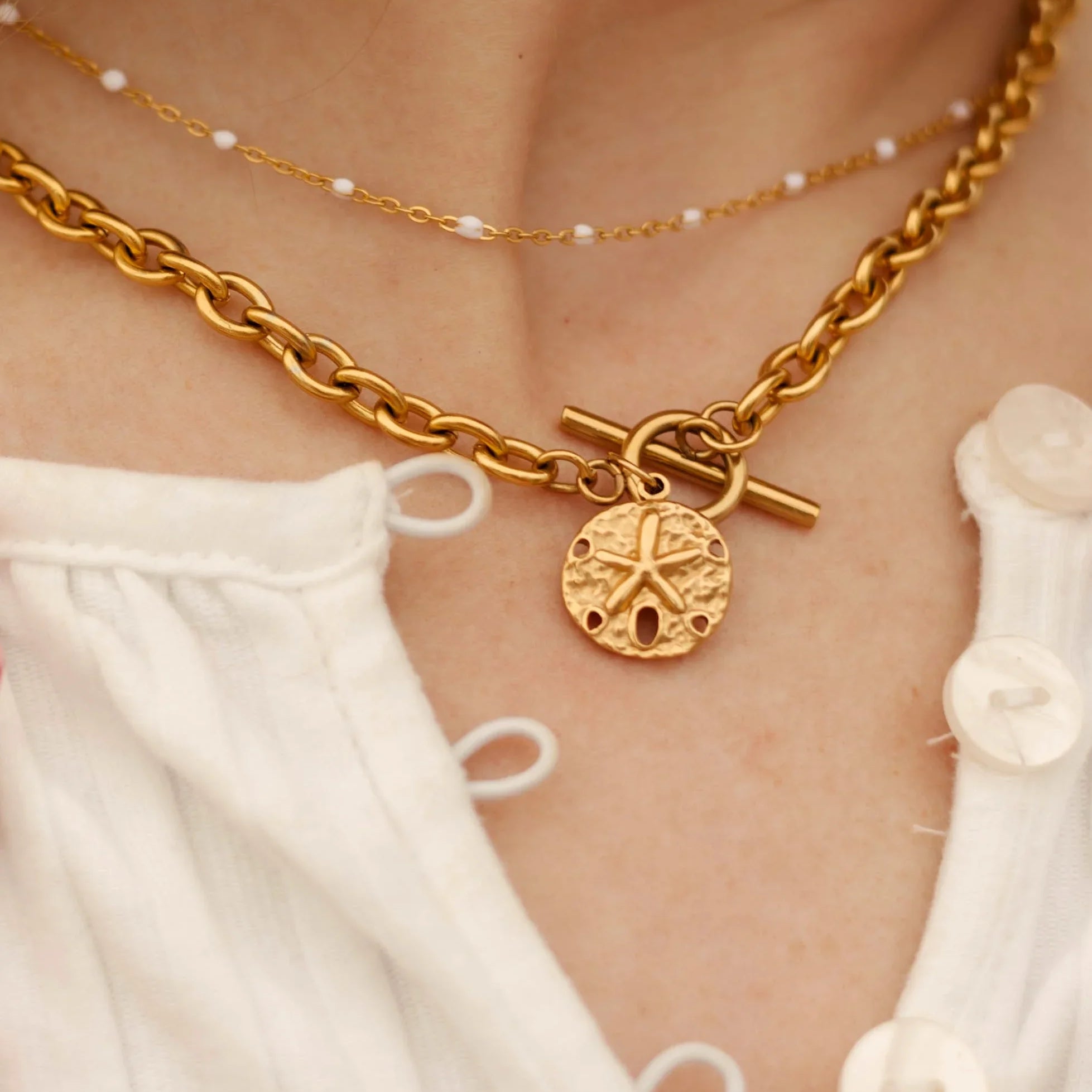 Sand Dollar Pendant Necklace