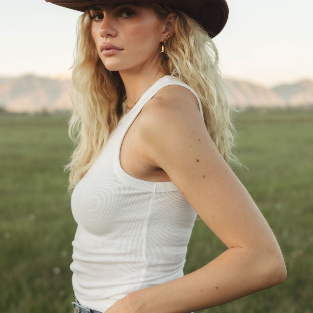 Cowgirl Boot Charm Hoops