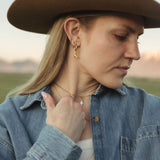 Cowgirl Boot Charm Hoops