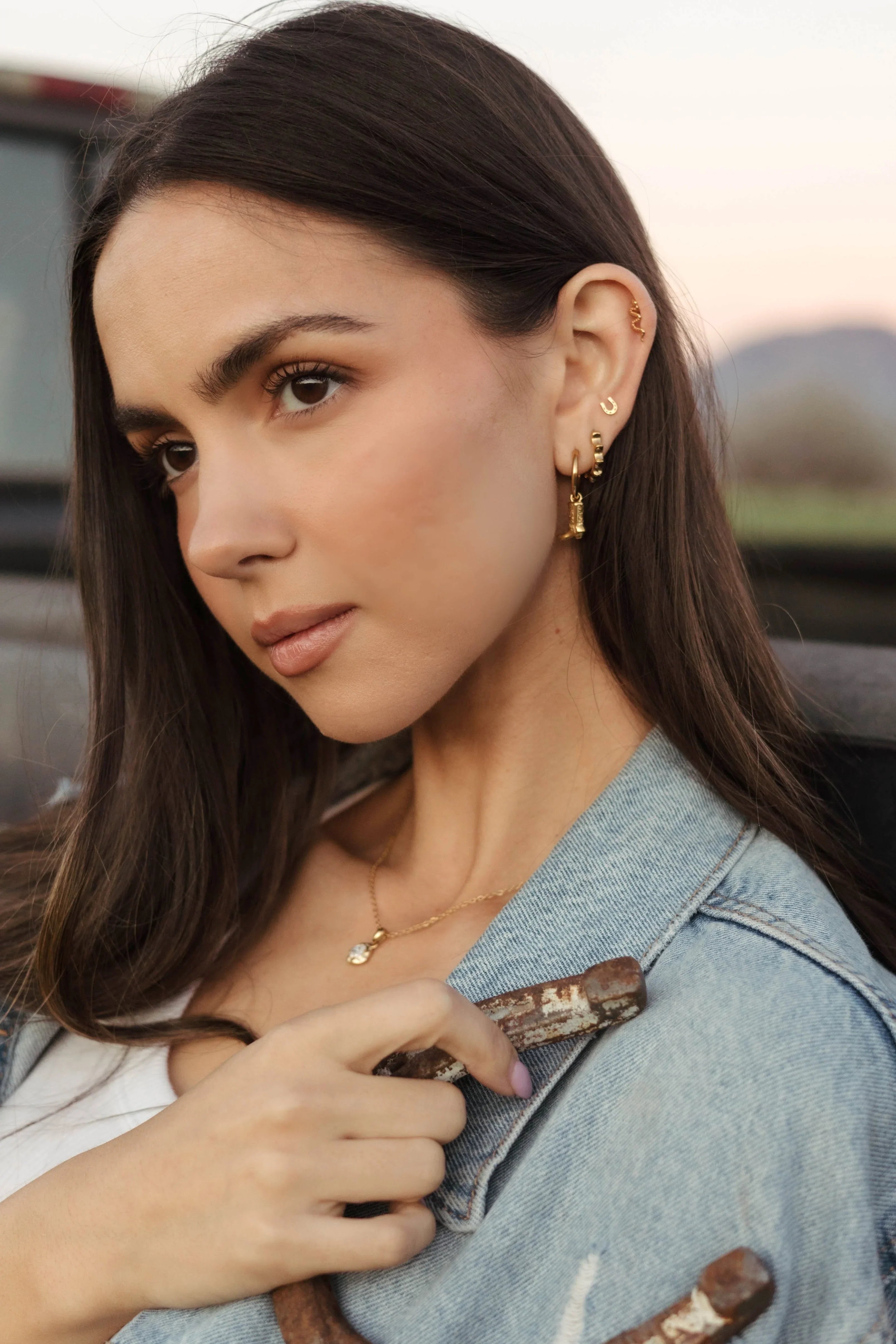 Horseshoe Flat back Stud