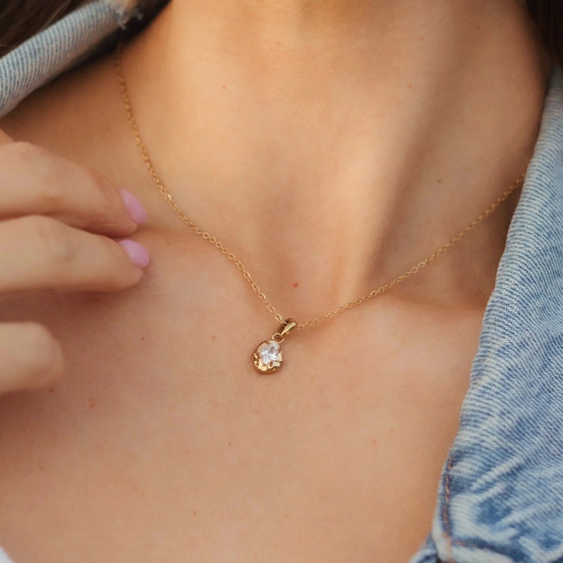 Diamond in the Rough Necklace