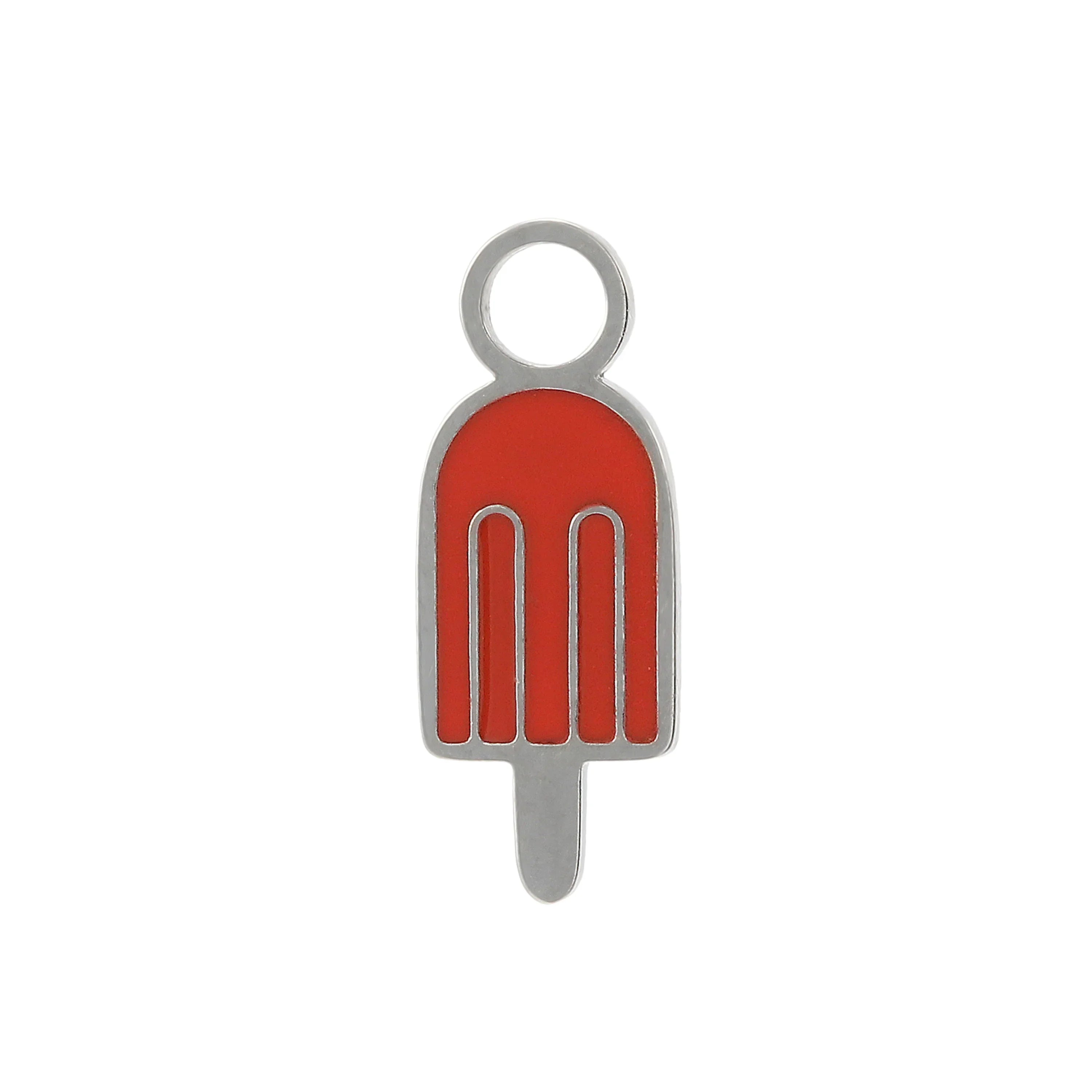 Popsicle Enamel Hoop Charm