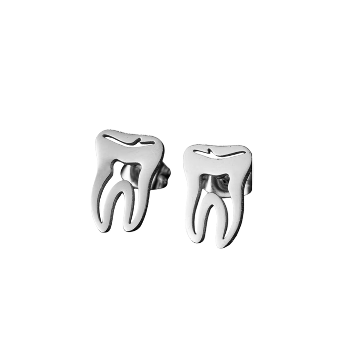 Tooth Butterfly Back Studs