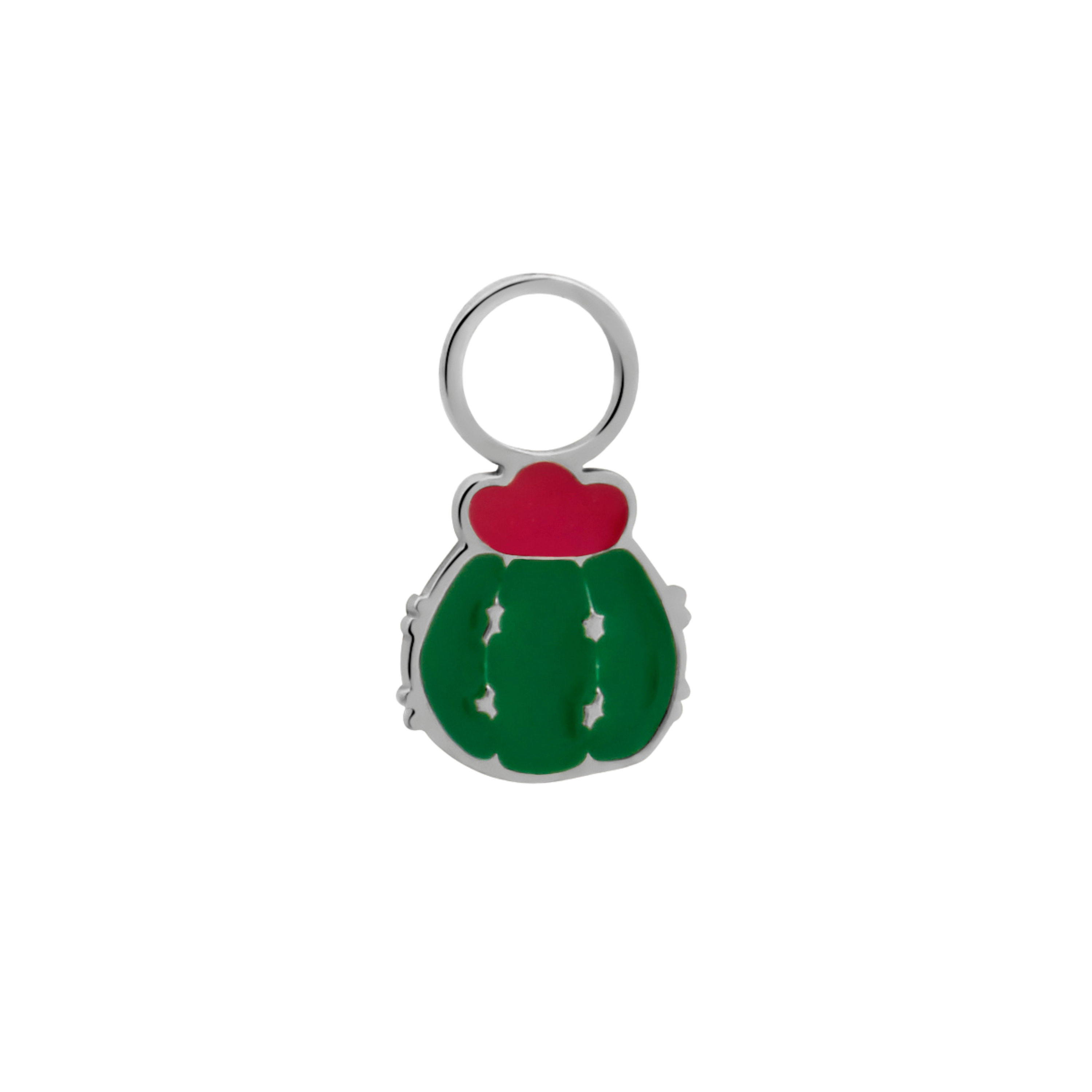 Barrel Cactus Hoop Charm