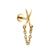 Craft Shears Flat Back Stud
