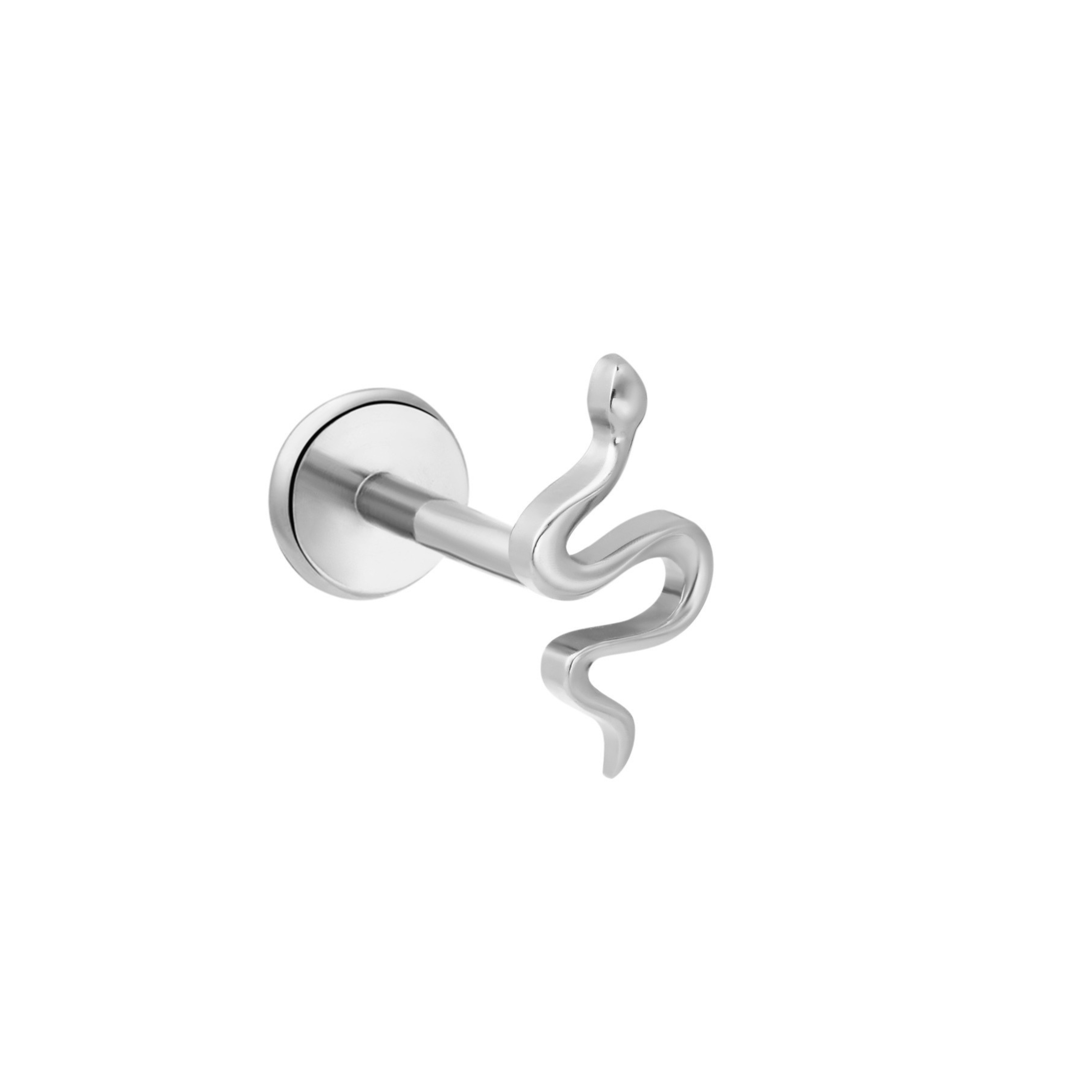 Sleek Snake Flat Back Stud