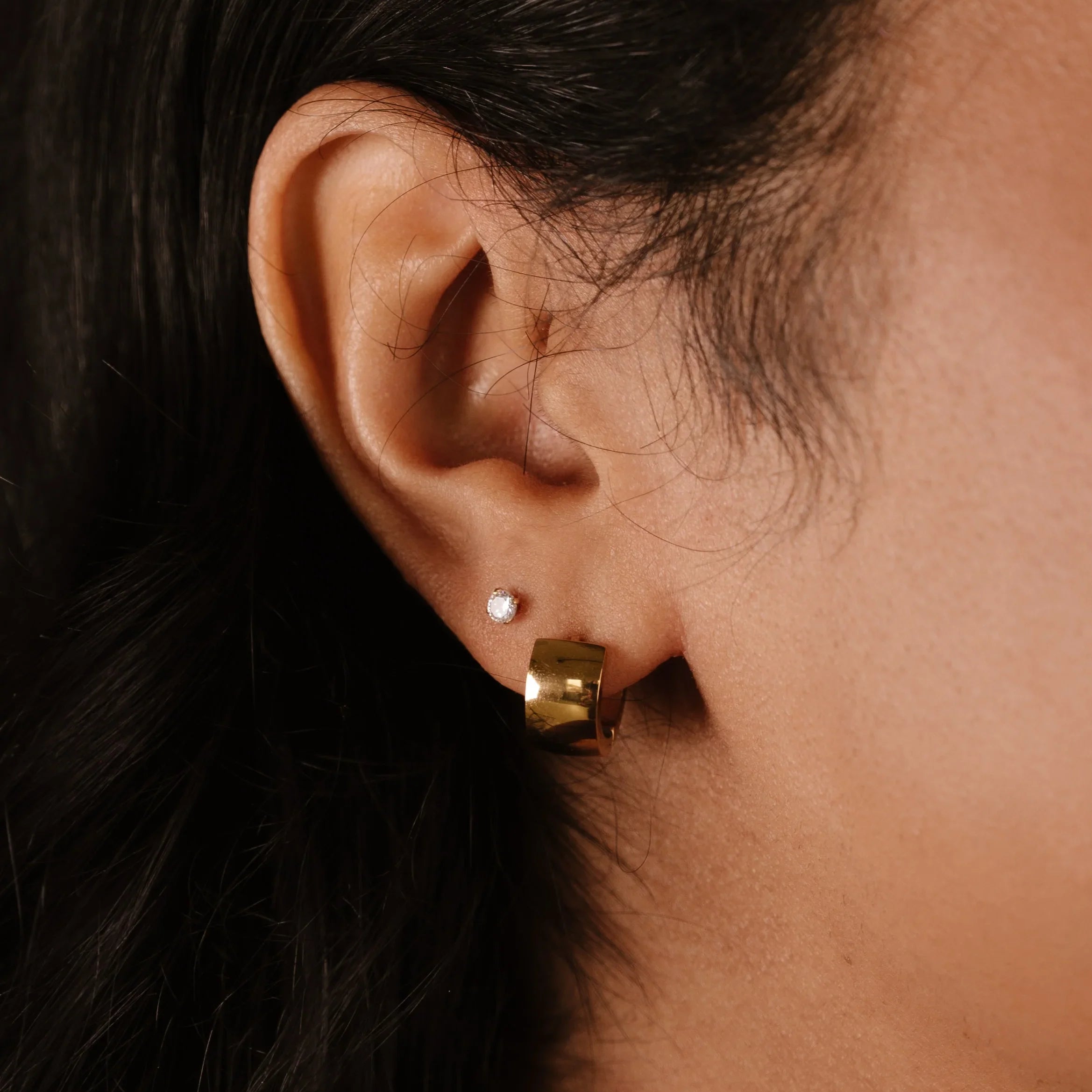 Solitaire 3mm Flat Back Stud