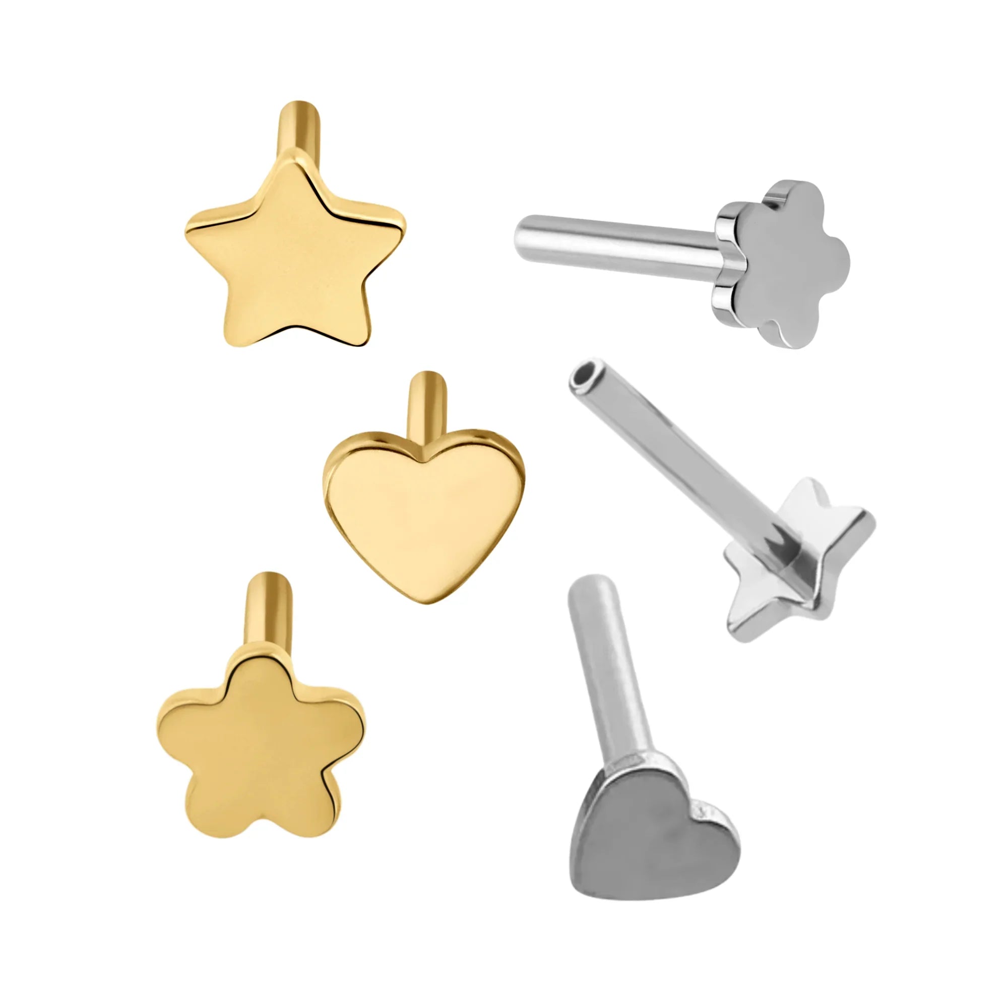 20 Gauge Special Shapes Flat Back Earring Back (Choose a Length)