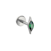 Squeeze of Lime Flat Back Stud