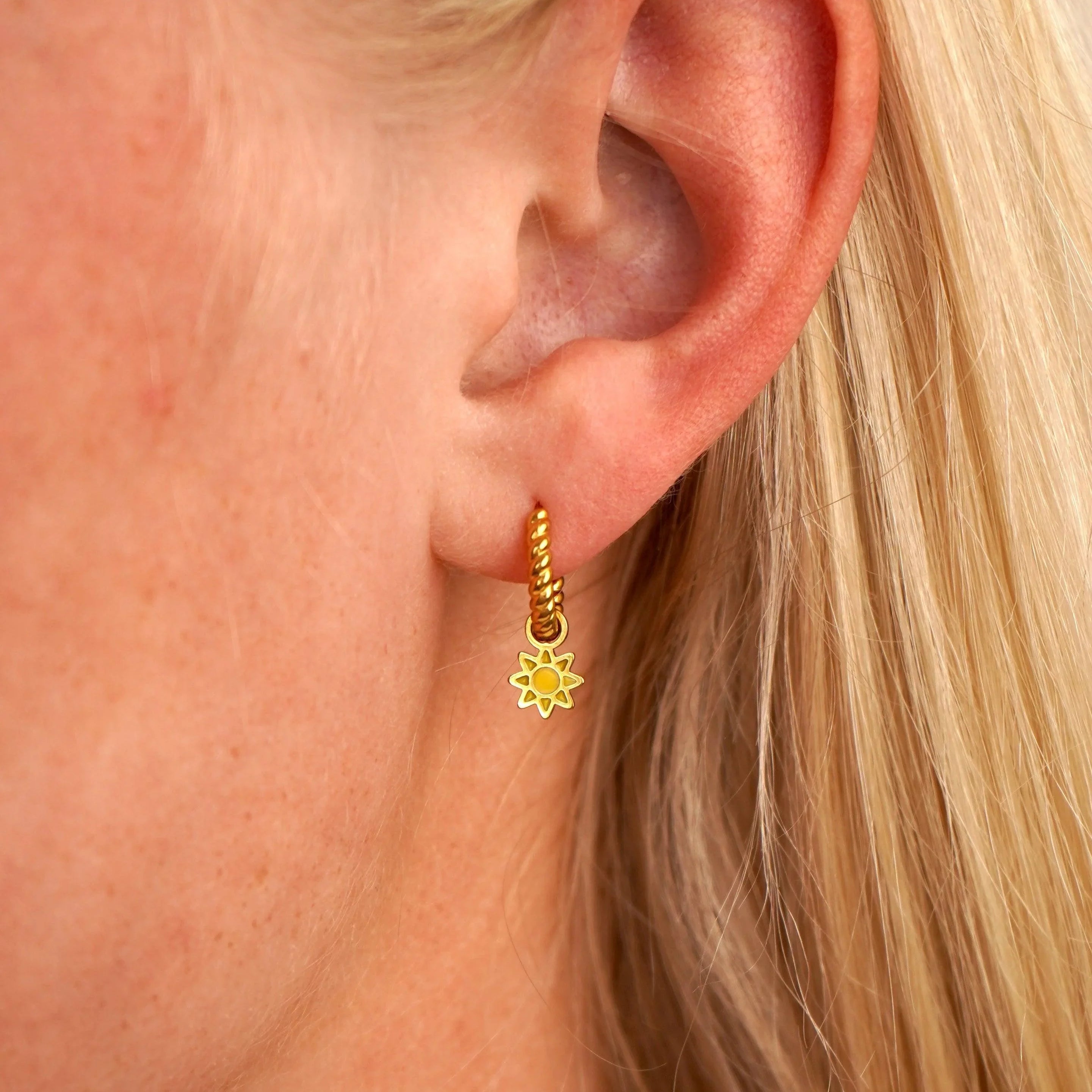 Sun Hoop Charm