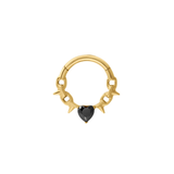 Tender Heart Daith Hoop - Onyx