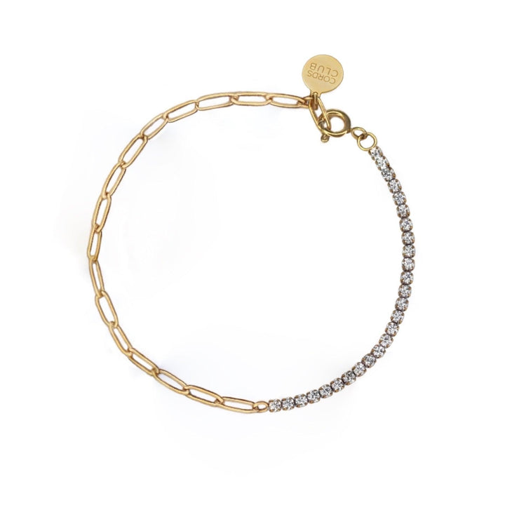 Tennis-Paperclip Hybrid Bracelet