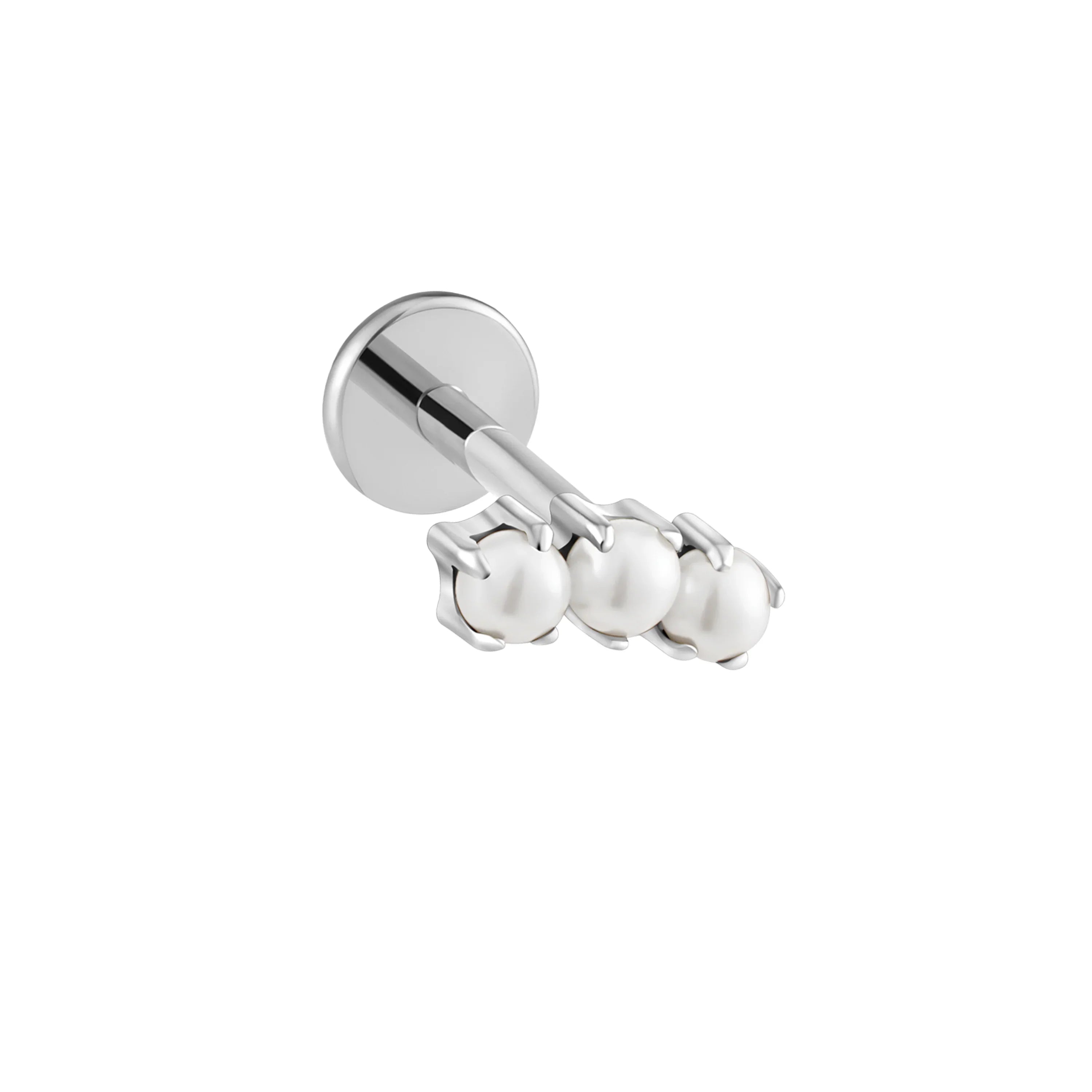 Selene Pearl Climber Flat Back Stud