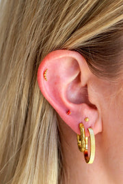 Pebble Ice Flat Back Stud