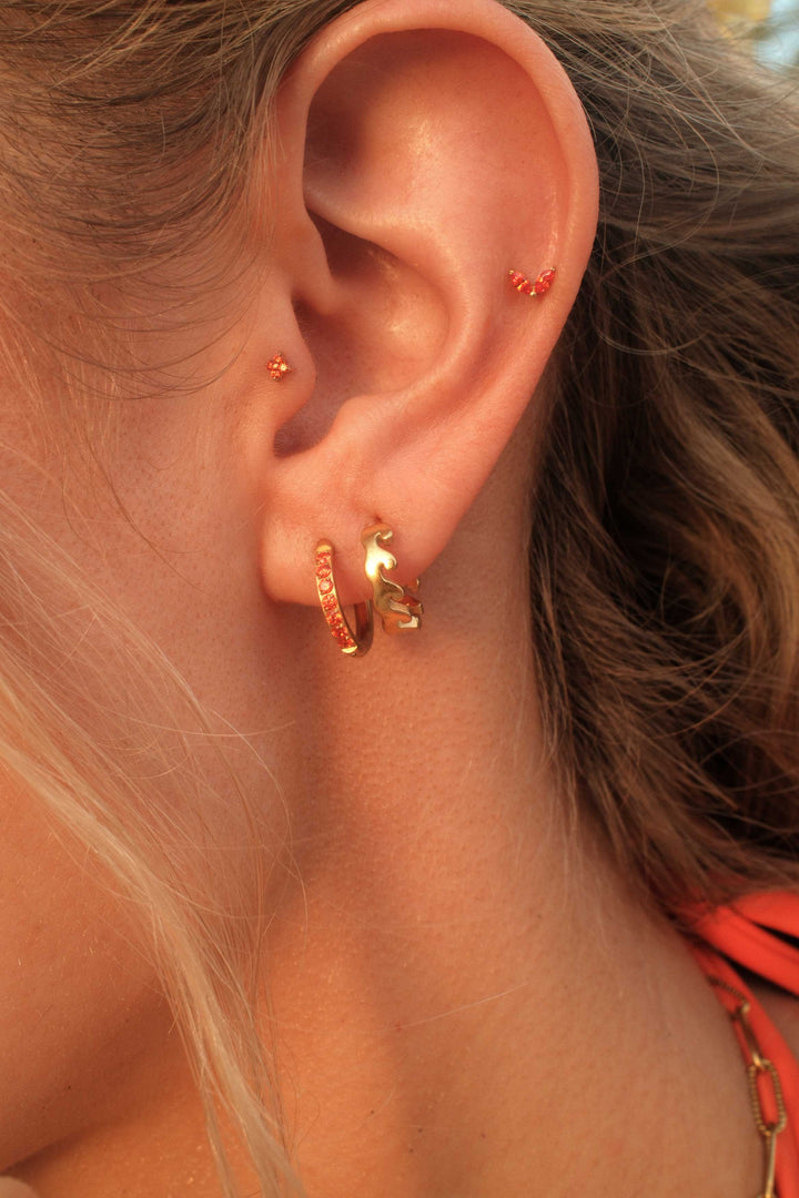 Mai Tai Titanium Celestial Hoops
