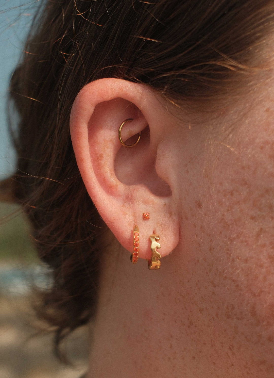 Mai Tai Titanium Celestial Hoops