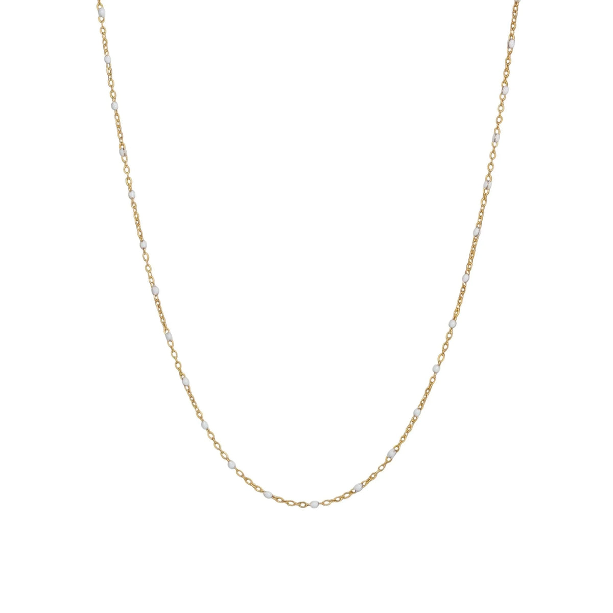 Enamel Dotted Necklace