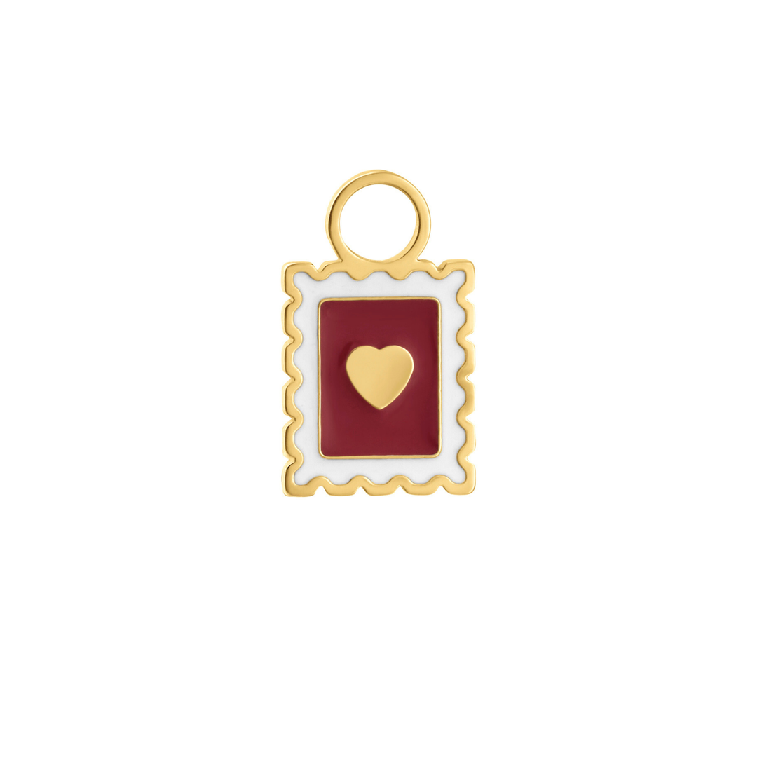 Yours Truly Enamel Hoop Charm