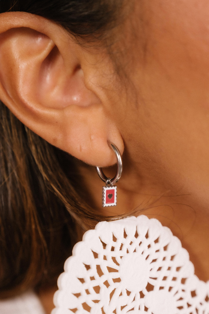 Yours Truly Enamel Hoop Charm