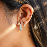 Angelic Diamond and Pearl Hoops