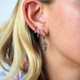 Seahorse Charm Hoops