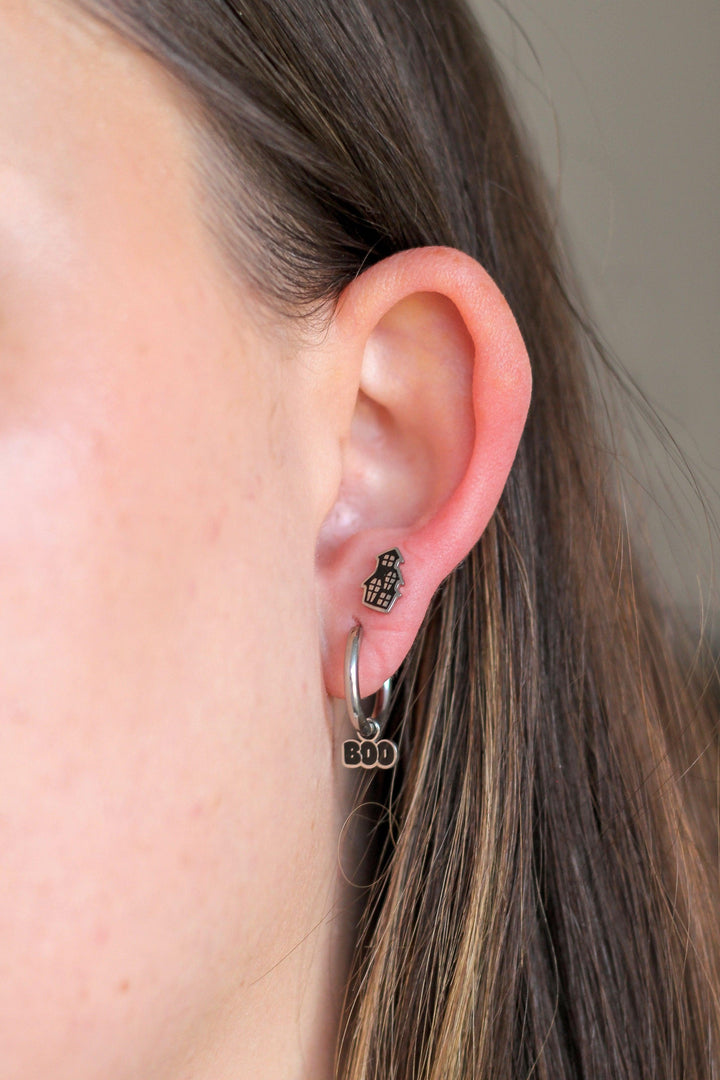 Boo Enamel Hoop Charm