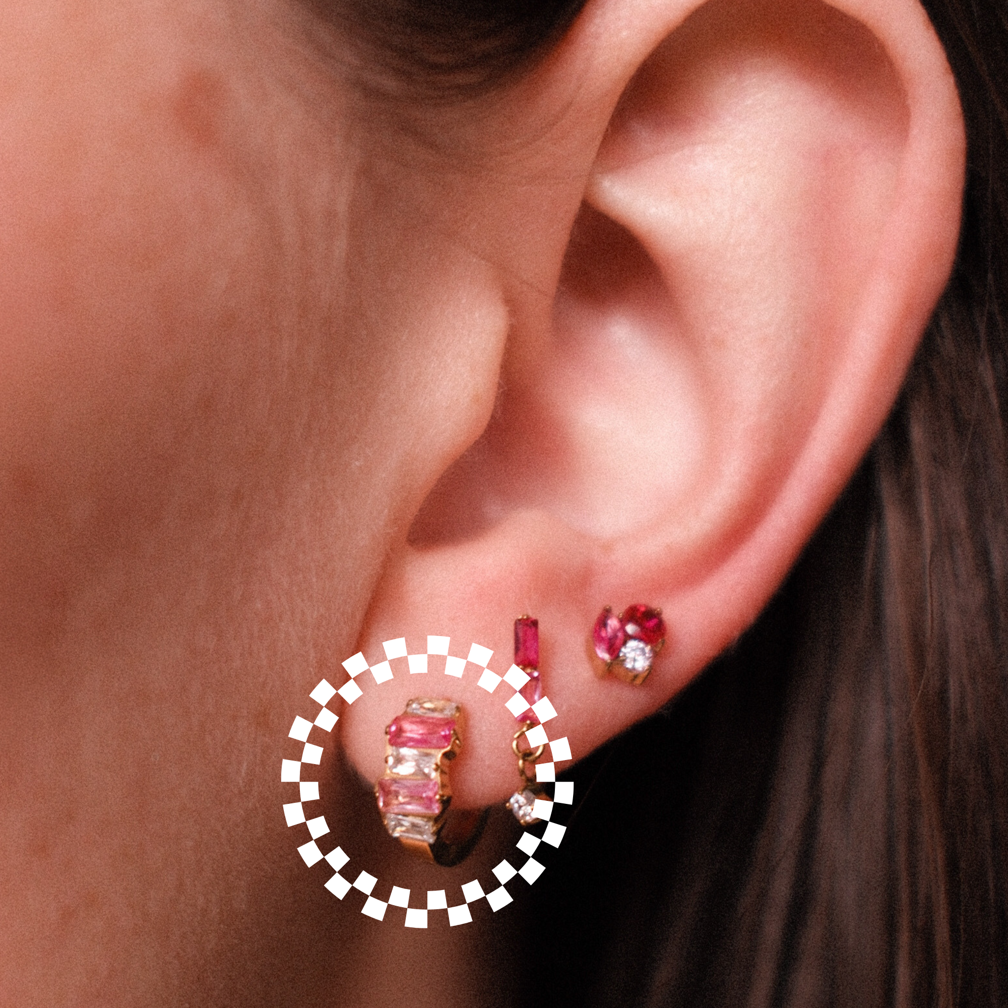 Aurora Titanium Hoops