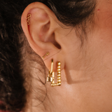 Mini Padlock Hoop Charm