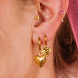 Love Letter Locket Hoops